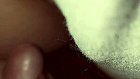 powerful cumshot lands on her juicy ass booty