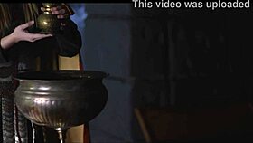 tall teen babe's oiled solo masturbation is so hot