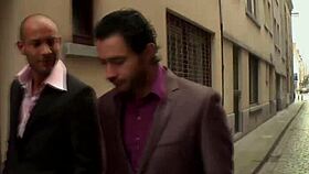 Watch this glam ho get analized and facialed in a group scene.