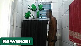 Brazilian BBW Gets Quick Cumshot on Her Big Ass Before Leaving