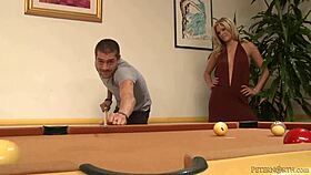 Scarlet Red starts with blowjob then rides big cock like slut cumming hard