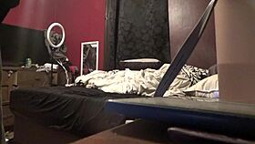 The wife eagerly sucks his cock, moaning loudly as she takes a creampie.