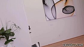 lonely teen rushes quick pov sex before laundry finishes