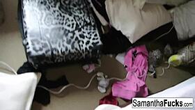 samantha saint masturbates in her home movie morning fun