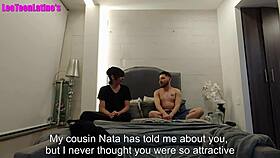 Twink boyfriend Natanael passionately fucked by hot roommate Santiago