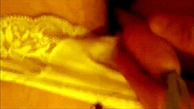 Shemale Slut Pees on Herself