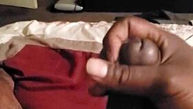 Chocolate jerk explodes in epic cumshot!