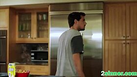 Brunette milf pounded by young stud