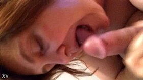 liz milf surprises with a birthday gift blowjob