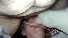 milf gives blowjob leading to intense orgasm