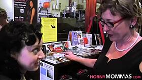 Busty Glam Lesbian Stepmom Intensely Toys Teen with Vibrator, Gloves, and Stockings in High Definition