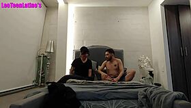 Twink boyfriend Natanael passionately fucked by hot roommate Santiago