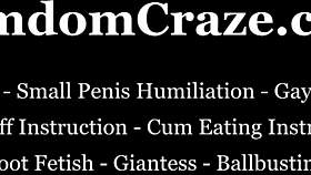 Get on your knees, you fucking loser, for some femdom fucking?