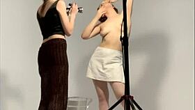 redhead ritafox in hot backstage photoshoot