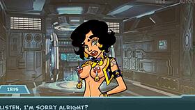 in star channel 34 part 77 iris joins the crew with big tits and piercing for jerk off instructions in anime hentai