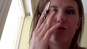 Femdom toy session with bound dare in pov