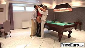 Mandy bright wants two cocks for a hardcore blowjob and cumshot session with her nude tits.