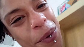 hora da faxina, want more touch? latina brazilian fingering pussy to orgasm in party