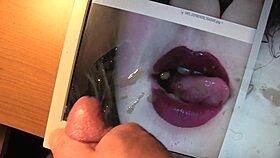 Goddess blows horned god's cum!