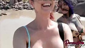 On galheta beach, we witnessed an intense interracial suruba with voyeur vibes