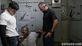 Cop Catches Shoplifter In Gay Booty Fucking