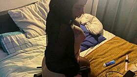 Asian girl in lingerie with tattoo and big tits