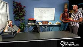 Brian Bonds Fists Drew Sebastian Hard!