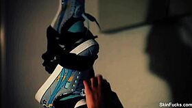 Horny milf gets seduced by her stepdaughter in a lesbian encounter.