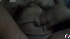 Can Cyndy Blackslave squirt in the dark? Watch her pussy explode!