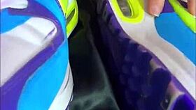 nike air foot fetish with cute teen