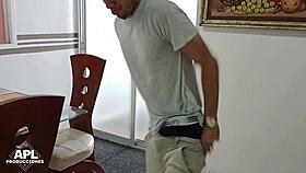 Look at this horny Latina teen devouring my juicy cum!