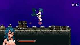 Hot shemales witches fuck in Nayla's castle shower