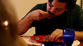 Boldly licking and eating juicy ass