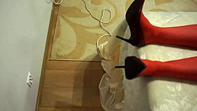 girlfriend begs for shower fuck till squirting orgasm