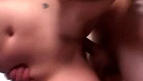 i got this brunette babe into a threesome thru a faux audition she cant say no too