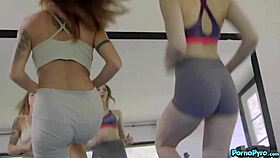 I love how lily larimar and lumi ray makeout after their workout, but lumi ray's tits are so natrual.