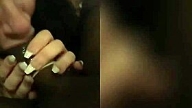 Mature Brunette Sucks Black Cock POV