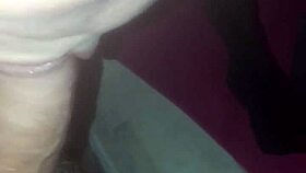 Intense sucking blowjob with deep throat action