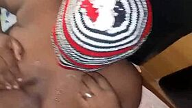 fucking my busty ebony with big pussy and tits as she screams loudly