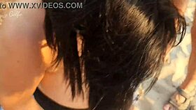 Aku salah ngecum di tetek besar istri di pantai Cap Dagde