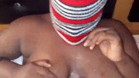 fucking my busty ebony with big pussy and tits as she screams loudly