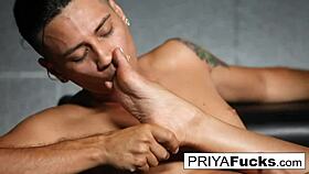 Blonde Milf's Foot Fetish Curiosity Sparks Intense Black Cock Fucking And Masturbation.