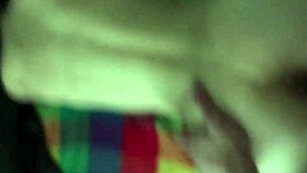 In the kitchen, a young 18+ skinny european amateur gets fucked hard by her lover while her mommy watches from afar, unaware of the homemade tits action.