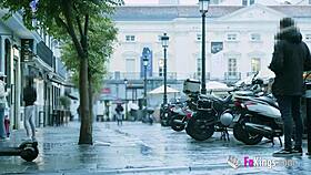 rosie says, first thing in madrid is a threesome with two guys