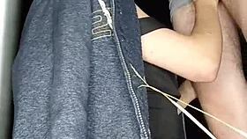 Pretty Young Redhead Sucks Cock Outdoors!