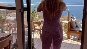 flashing milf in ibiza public