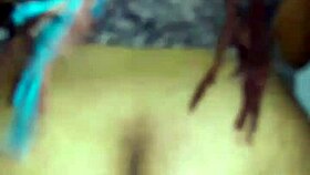 naughty teen plays with toys on home cam