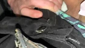 I'm in the car with the pastor getting a rough blowjob and facial.