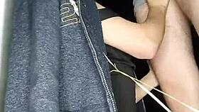 Pretty Young Redhead Sucks Cock Outdoors!