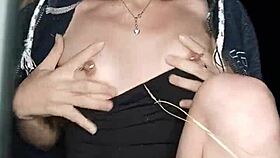 Pretty Young Redhead Sucks Cock Outdoors!